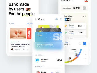 Financial Mobile App app interface mobile app ui