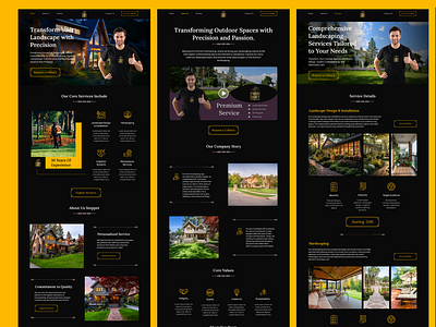 Landscaping Website UI UX Design Figma dark theme design housing website landscaping landscaping figma ui landscaping landing page landscaping ui design landscaping web design landscaping website lawn services website portfolio services website design ui ux desing web figma design