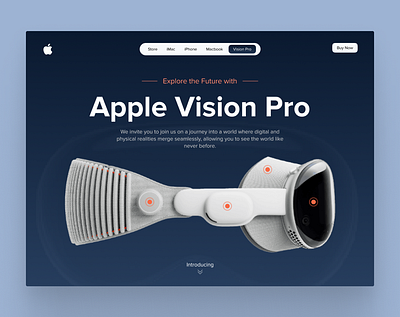 Apple Vision Pro Website ai apple applevisionpro design figma future inspiration ui uidesign usa ux uxdesign uxui web website