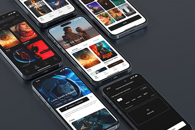 Won | Online Cinema App app branding design graphic design illustration logo typography ui ux vector