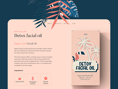 Aloha - Beauty Website UI Design beauty beauty app beauty landing beauty website color pallete health illustration makeup product page skincare skincare website ui design ux design visual design website wellness