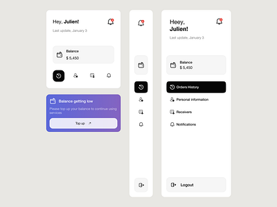 Dashboard Navigation admin panel dashboard design menu navigation side menu ui ux web design website