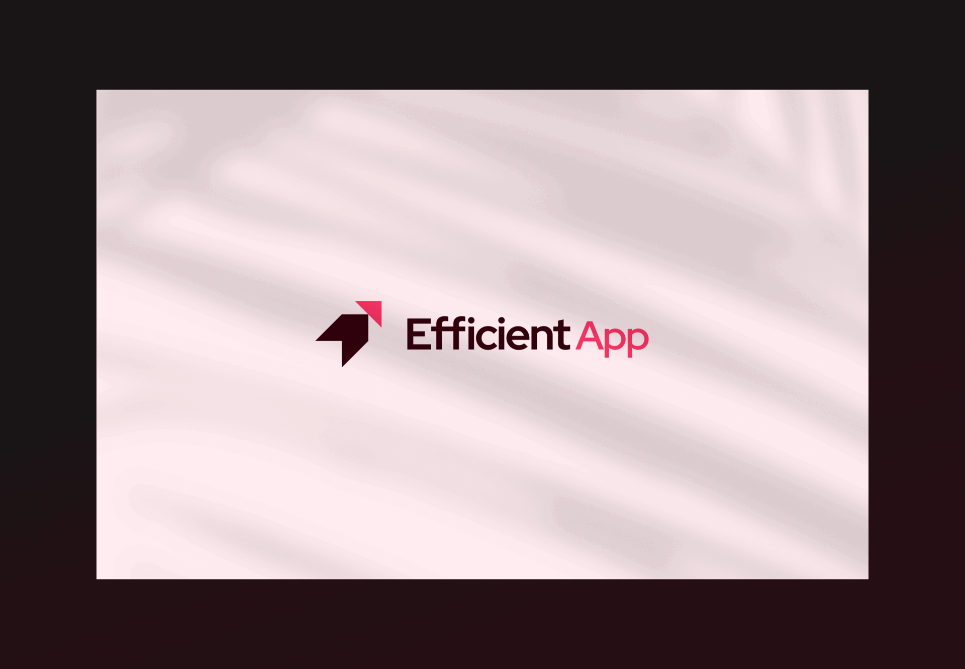 Efficient App - Unused concept arrow logo branding concept logo design pink tech logo