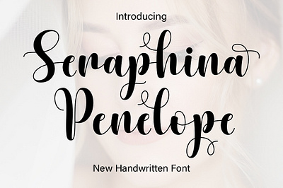 Seraphina Penelope beauty font crafting font cute cute font design elegant font handwritten monoline new font script script font