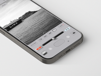 UI Design of No Fusion Camera App app branding camera design figma ios iphone product design retro ui ux