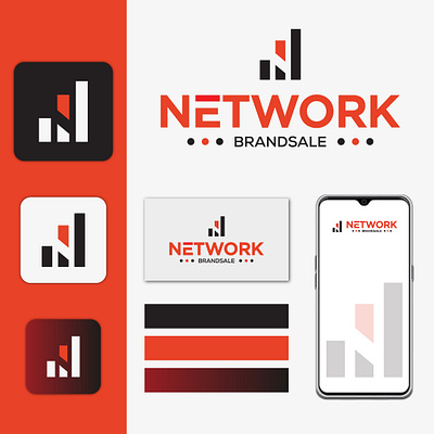 Network Logo Design branding color corporate design design front illustration logo text vector