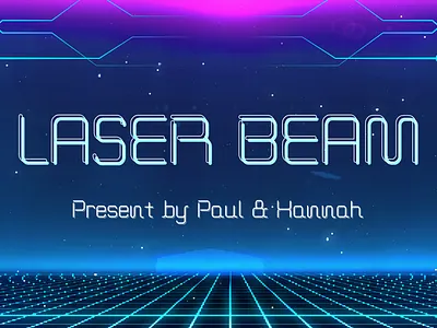 LASER BEAM font cartoon creative cute font font design font style fontpack fonts graphic design laser laser beam lettering modern motion graphics script