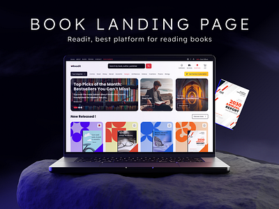 📚 Book Web App - Hero Section app branding design graphic design logo typography ui ux