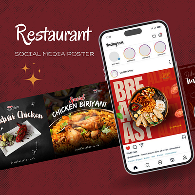 🍔 Food Restaurant Poster Design design flyaer graphic design poster social media poster design socialmedia