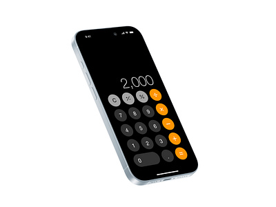 Calculator App appdesign dailyui design designchallenge mobi ui ux