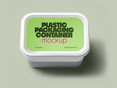 Plastic Packaging Container Mockup premium