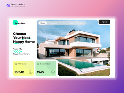 Estate Sync (Real Estate Site) design erp mobile app development product design prototype ui uidesign uiux ux uxdesign web development