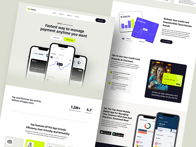 B2B - Finance Landing Page UI/UX Design bank anywhere branding dashboard ui digital finance financial services fintech app graphic design innovative fintech mobile app design mobile banking app modern banking modern interface next gen saas online banking responsive design ui uiux design user experience user friendly banking website design