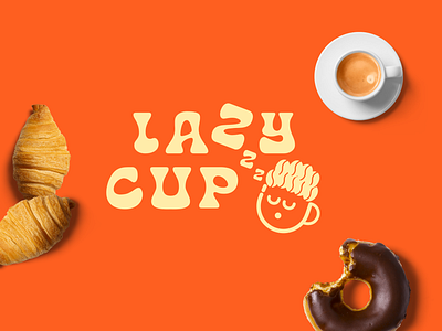 LazyCup - Coffee Concept Case Study brand identity branding brandingdesign breakfast brunch cartoon coffee colorful colorfulbranding cozyvibes designinspiration illustration logo design playful vibrant