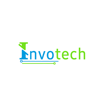 A company called 'invotech' branding graphic design invotech modern new trending typography