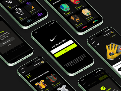 Nike Customization branding clean ui customization dark theme design dribbble best shot enspirit enspirit.co mobile app nike sports app ux