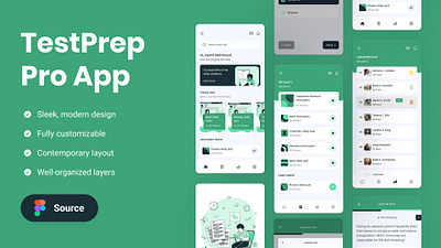 Innovative Exam Preparation App Design: TestPrep Pro case study figma graphic design mobile app case study mobile app design mobile app ui mobile app ux online learning ui ui ux user experience user interface ux