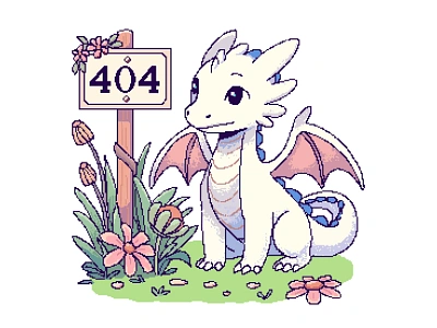 404 illustration series - dragon 404 404 error 404 page dragon empty state error error illustration error page illustration not found page not found pixel pixel art pixel illustration pixelart sketch ui design ui illustration vector vector illustration