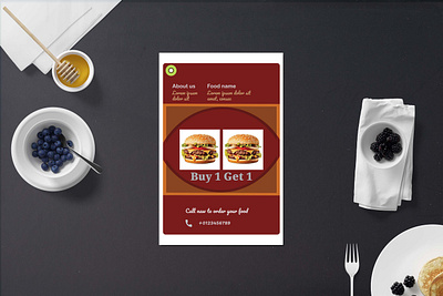 Food Flyer Design branding business design flyer flyer design food flyer graphic design illustration marketing