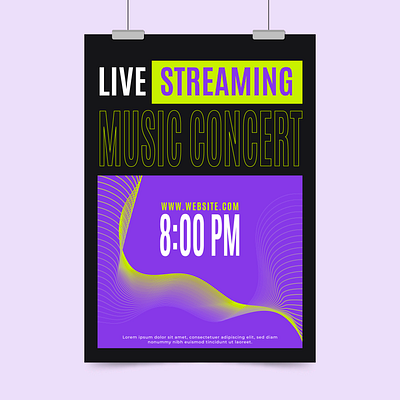 music poster concept graphic design illustration poster vector