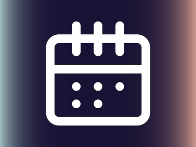 Calendar Icon design iconography keylines ui vector