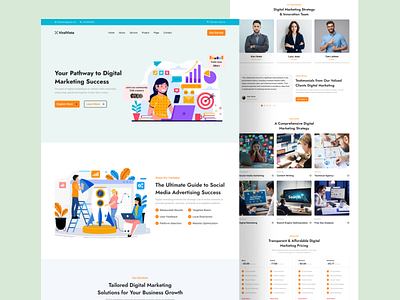 ViralVista Website design animation branding graphic design ui