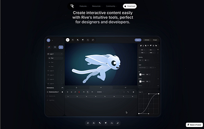 AI Animation tool ai animation code cursor dark dashboard framer