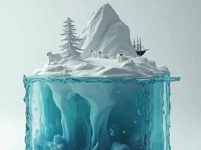 AI-generated 3D scene. ai