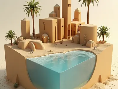 AI-generated 3D scene based on text prompt.