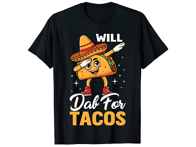 Taco t shirt design branding design graphic design illustration logo summer t shirt t shirt t shirt design typography