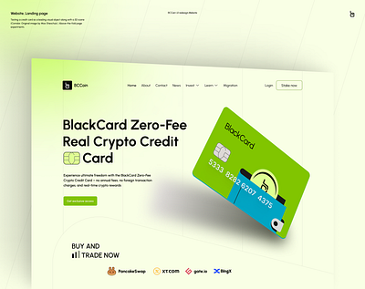 Crypto Cradit Card Landing Page bank banking branding card credit crypto design agency finance financial fintech inspiration landing landing page landingpage low payment visual identity wallet web design inspiration