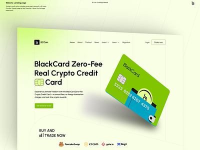 Crypto Cradit Card Landing Page bank banking branding card credit crypto design agency finance financial fintech inspiration landing landing page landingpage low payment visual identity wallet web design inspiration