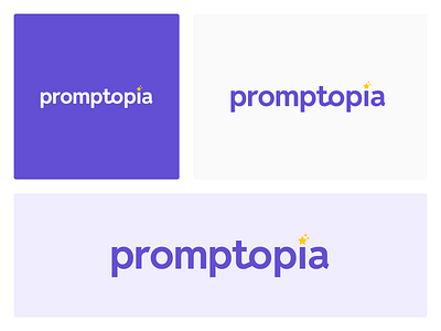 Promptopia Logo ai brand branding identity lockup logo wordmark