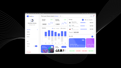 Cashbox - Application for Financial Accounting dashboard design figma finance logo ui ux