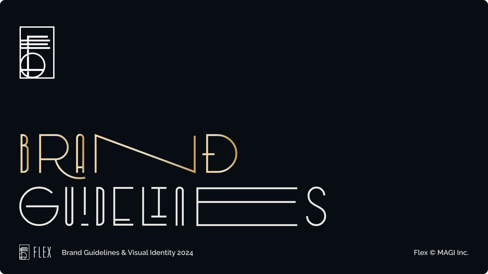 Flex Brand Guidelines art deco brand guidelines branding design gatsby graphic design luxury