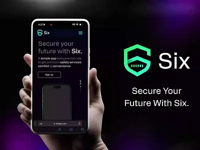 Six Mobile Landing Page design interaction design landing page mobile landing ui ux web design
