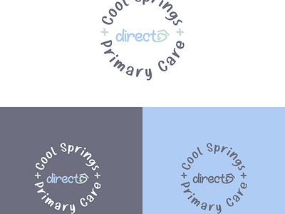 direct - cool springs primary care aid logo blue branding green health care logo logo contest logo design