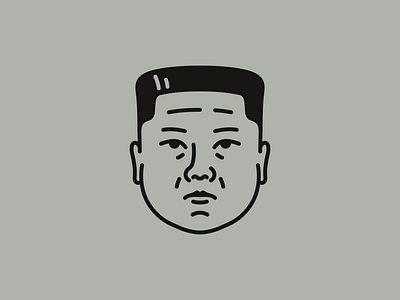 Kim Jong-Un character dictator face graphic design head icon kim korea korean north korea person portrait totalitarian totalitarizm