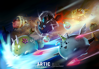 Artic Art Contest Game Illustration 2021 axie crypto digital painting game game art illustration mobile