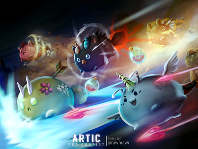 Artic Art Contest Game Illustration 2021 axie crypto digital painting game game art illustration mobile