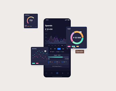 Fintech Mobile Application UI app bank figma fintech iphone ui