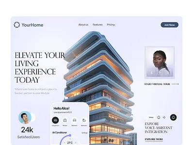 Landing Page UI design figmadesign home homepage illustration landing landing page logo ui