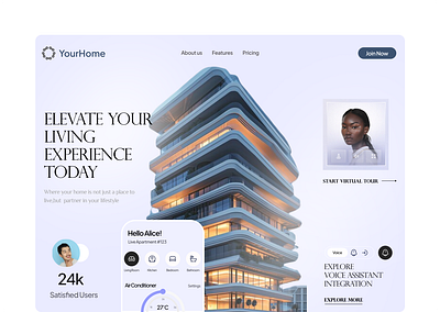 Landing Page UI design figmadesign home homepage illustration landing landing page logo ui