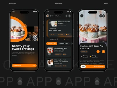 Cake Delivery Mobile App app app design birthday app cake app cake shop cookies app delivery app delivery app design food app food app design food delivery app health app mobile mobile app mobile app design mobile design ui ui design ui ux ui ux mobile app