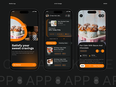 Cake Delivery Mobile App app app design birthday app cake app cake shop cookies app delivery app delivery app design food app food app design food delivery app health app mobile mobile app mobile app design mobile design ui ui design ui ux ui ux mobile app