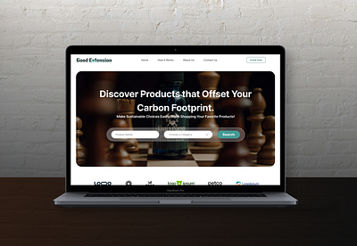 Good Extension: Your Sustainable Shopping Companion ecommerce extension landingpage ui webdesign website