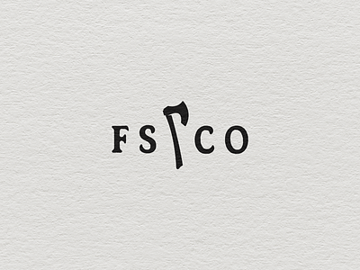 FS🪓CO brand branding design identity illustration logo logotype mark minimal typography