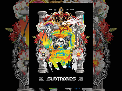 Subtronics Show Poster collage dj edm music poster show poster subtronics