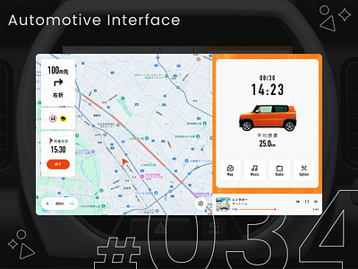 DailyUI #034 Automotive Interface daily ui dailyui design graphic design icon ui