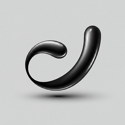 J avatar black blob goo j logo symbol